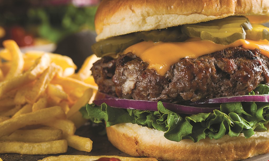 Product image for Fuddruckers LUNCH SPECIAL $8 1/3 lb burger with fries & drink. Monday - Friday 11am-3pm.
