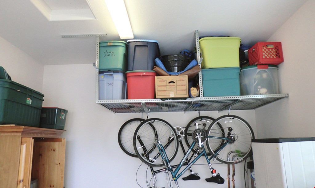 Product image for Affordable Ceiling Storage Racks $149 each + tax 2' x 8' Heavy Duty All Steel Shelf 