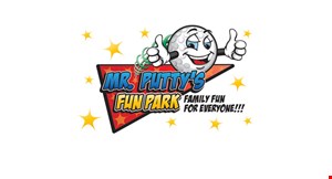 Product image for Mr. Putty's Fun Park FREE round of mini golf with the purchase of a round of mini golf. 