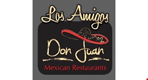 Product image for Los Amigos Don Juan Mexican Restaurants 20% OFF total food check.