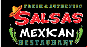 Product image for Salsas Mexican Restaurant $5 OFF any purchase of $35 or more.