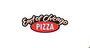 Product image for East of Chicago Pizza 3-TOPPING AUTHENTIC CHICAGO STYLE™ PIZZA Available in Medium only. Does not include Specialty Pizzas. $14.99.