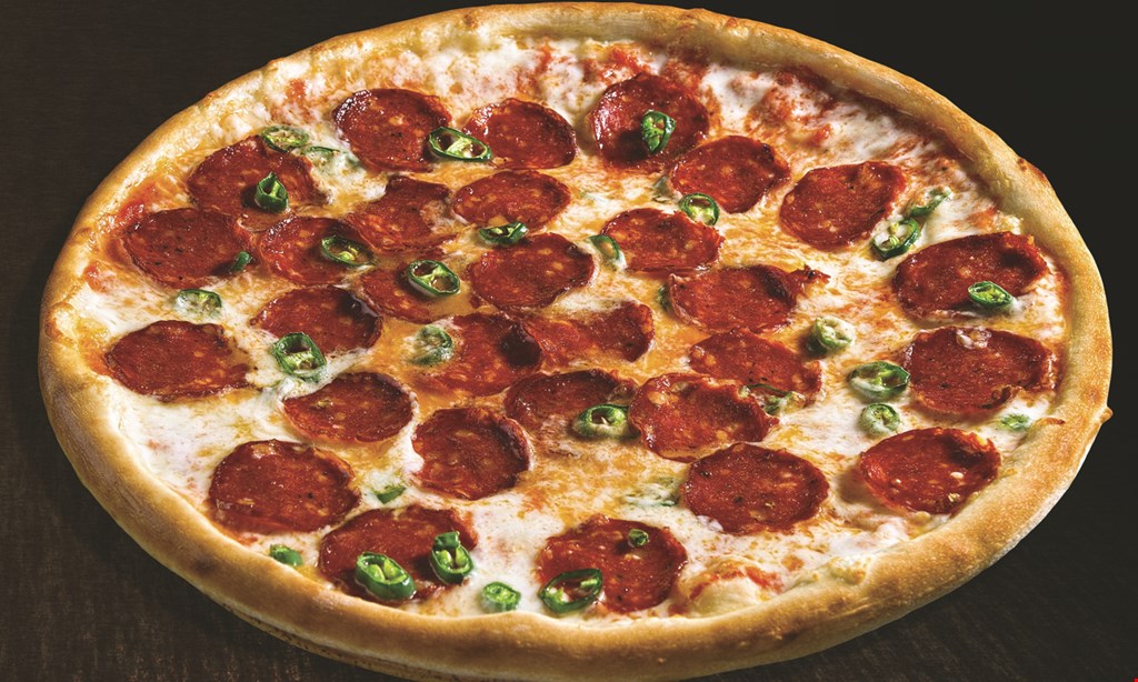 Product image for PIZZA BELLA $22.99 +Tax 2 Medium Pizzas 8 cut 14”. 