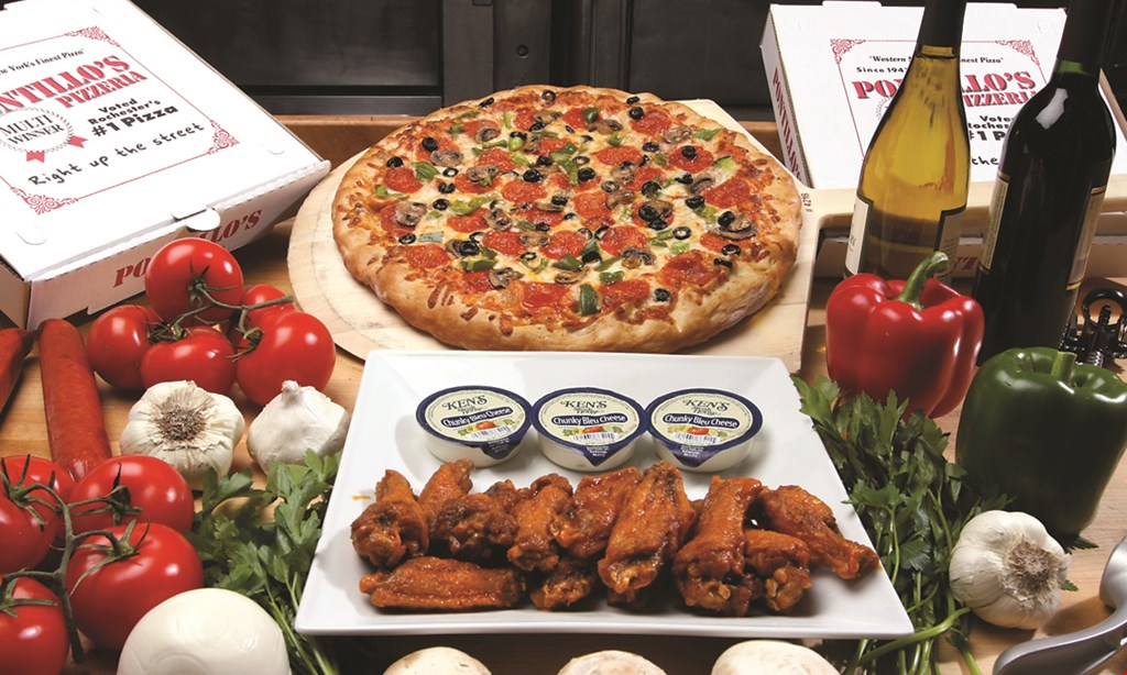Product image for Pontillo's Pizzeria $2 OFF any medium pizza. 