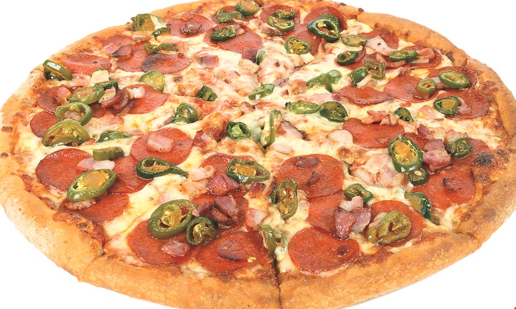 Product image for Planet Pizza $25 2 large pizzas with purchase of $45 or more.