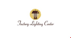 Product image for Factory Lighting Center 30% OFF one in-store item 