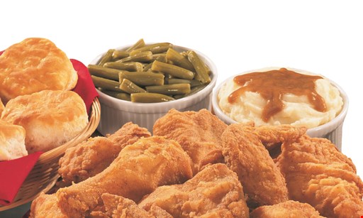 Product image for Lee's Famous recipe, Chicken & Strips $4.00 off with purchase of 15-piece family meal. 