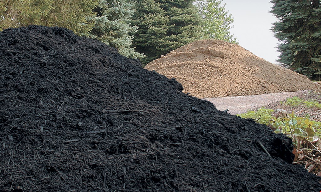 Product image for The Mulch Man $36.95 per yard premium dyed black mulch.