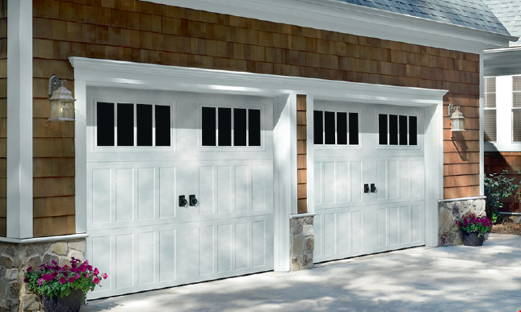 Product image for Overhead Door $100 OFF on any single installed Carriage House Collection garage door. 