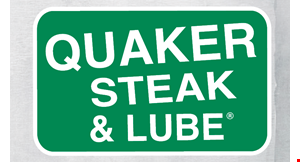 Product image for Quaker Steak & Lube FREE APPETIZER WITH ENTRÉE PURCHASE Maximum value $8.00.