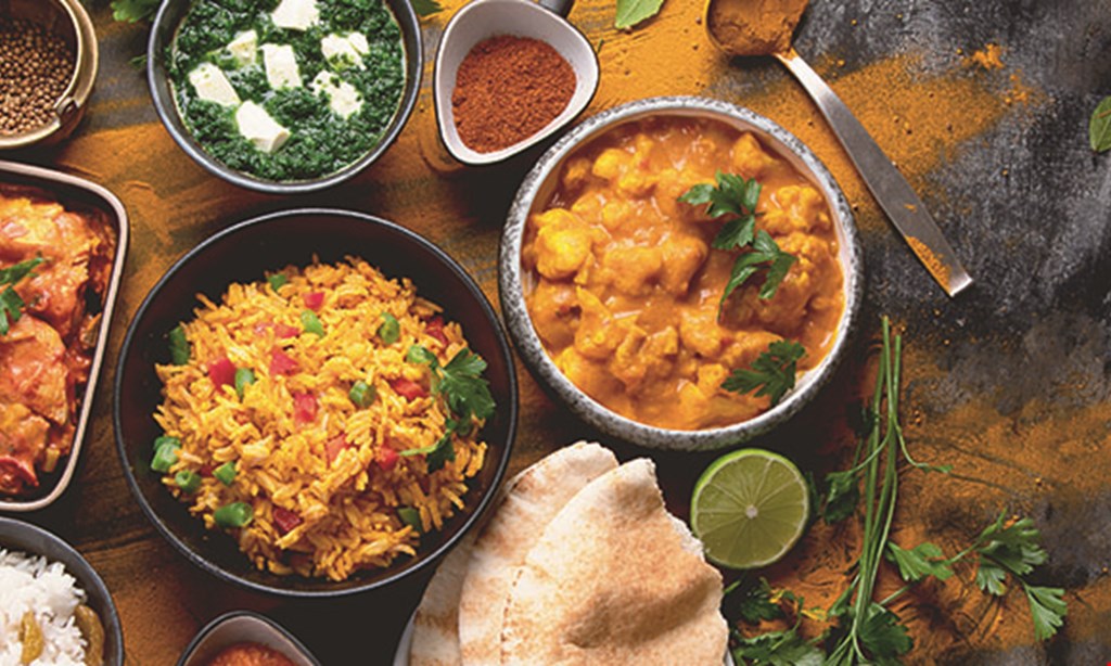 Product image for Taj Indian $6 Off Any Purchaseof $30 or More Dine-In & Carry-Out. 