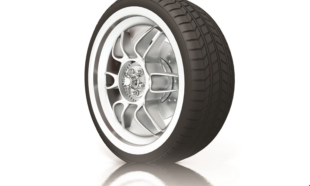 Product image for Quickie Service & Discount Tire $40 off set of 4 tires. 