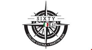 Sixty East Italian Cucina + Martini Bar logo