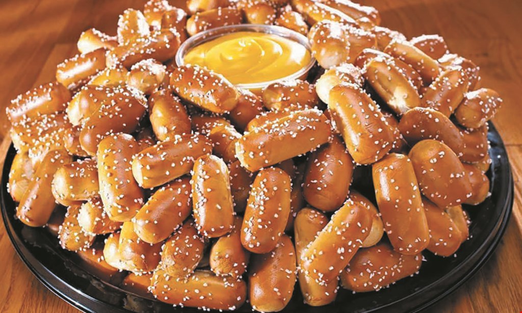 Product image for PHILLY PRETZEL FACTORY $5 OFF any large party tray. 