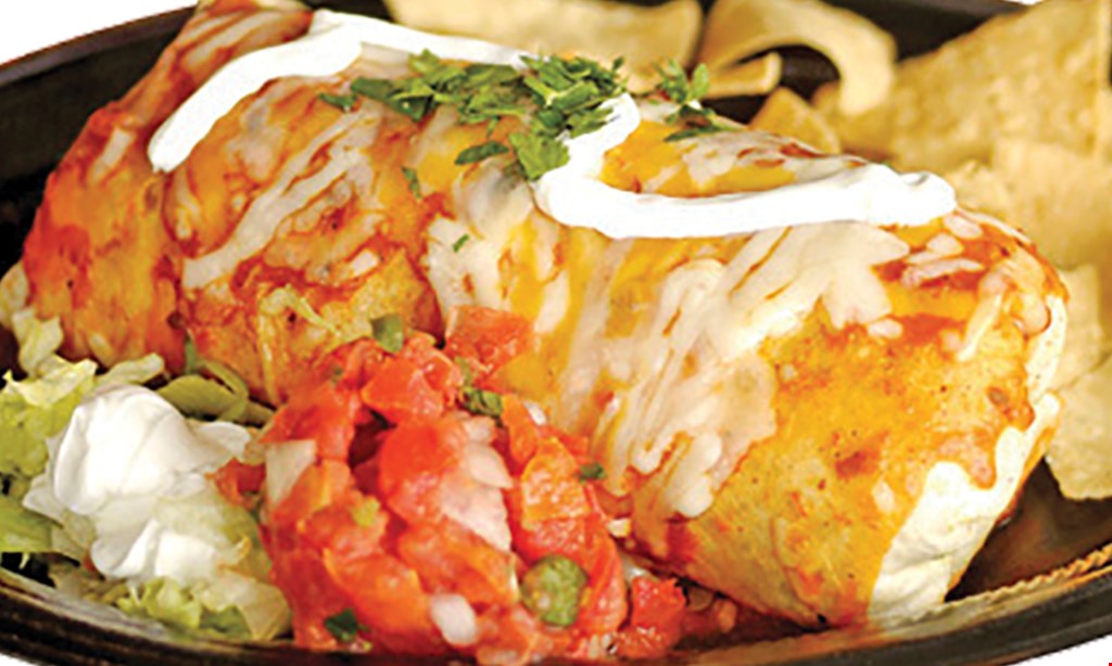 Product image for Acapulco Mexican Restaurant BOGO 1/2off Buy One Dinner Entrée at Regular Price, Get Second Dinner Entrée at 1/2 off with the purchase of 2 beverages. Excludes: tax, tips & beverages. Maximum discount of $5.00 VALID SUN.-THURS.