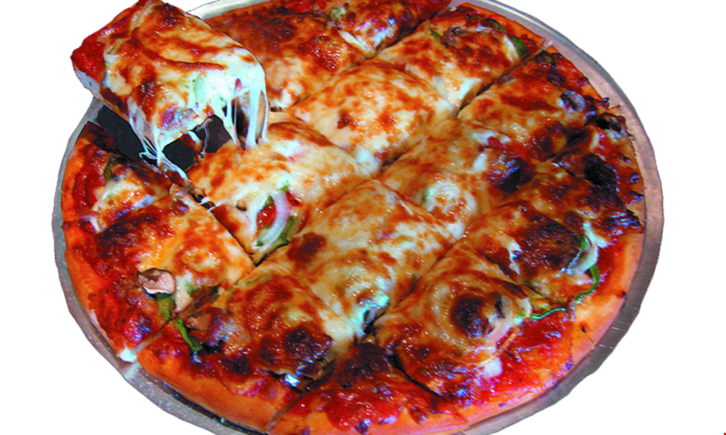 Product image for Salerno's Pizzeria & R. Bar $5 OFF any food purchase of $25 or more dine in, carryout or delivery.