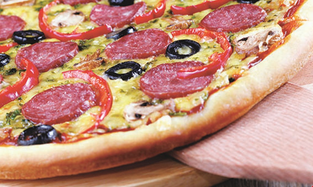 Product image for Italianette Pizzeria FAMILY MEAL DEAL Large 2 Topping Pizza, 2 Steak Hoagies, 2 Ltr. Pepsi Only $32.99.