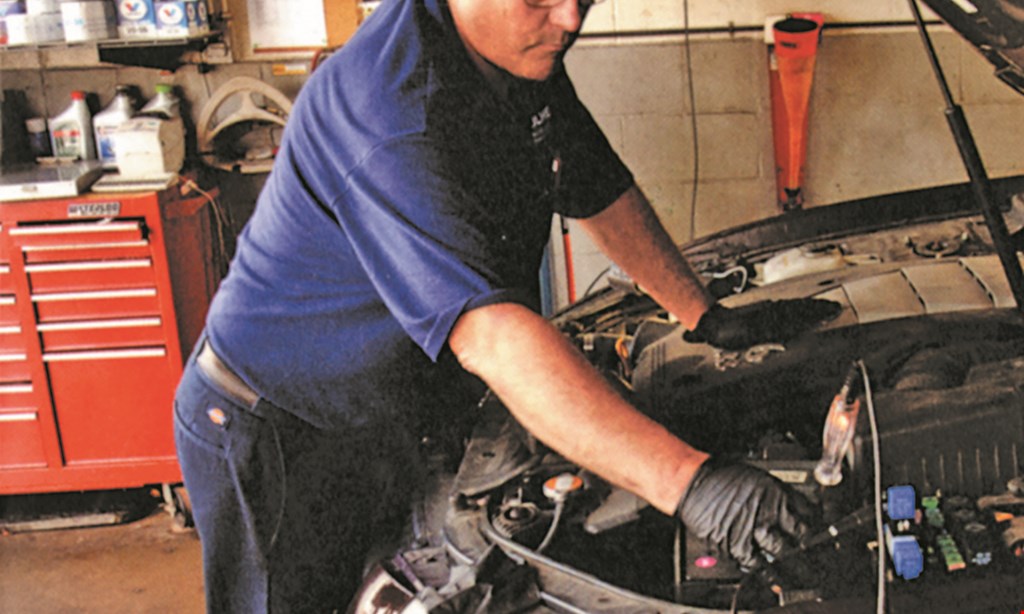 Product image for Ulmers Auto Care Center Southgate TRAINED A/C INSPECTION $79.95 Our trained technicians will performance test your car’s A/C system, check for leaks, test drive, inspect belt condition & tension, and add up to 1/2 lb. of refrigerant for testing purposes only. Complete Cooling System Service Available.