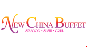 Product image for NEW CHINA BUFFET HALF PRICE BUFFET Buy 1 adult buffet & 2 drinks at regular price, get 2nd buffet half price