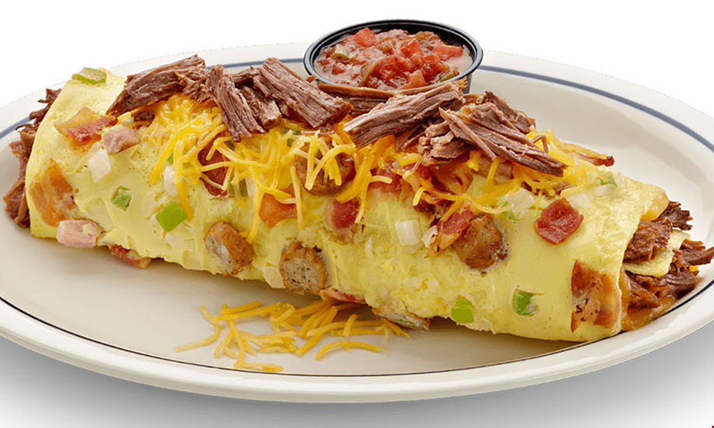 Product image for IHOP $3 OFF regular priced omelette VALID ALL DAY.