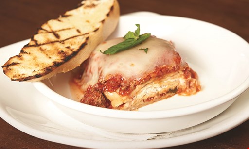 Product image for Uccello's Ristorante 1-1-2 combo. 1 signature pizza, 1 cheesy garlic breadstick, 2 fountain drinks $18.95.