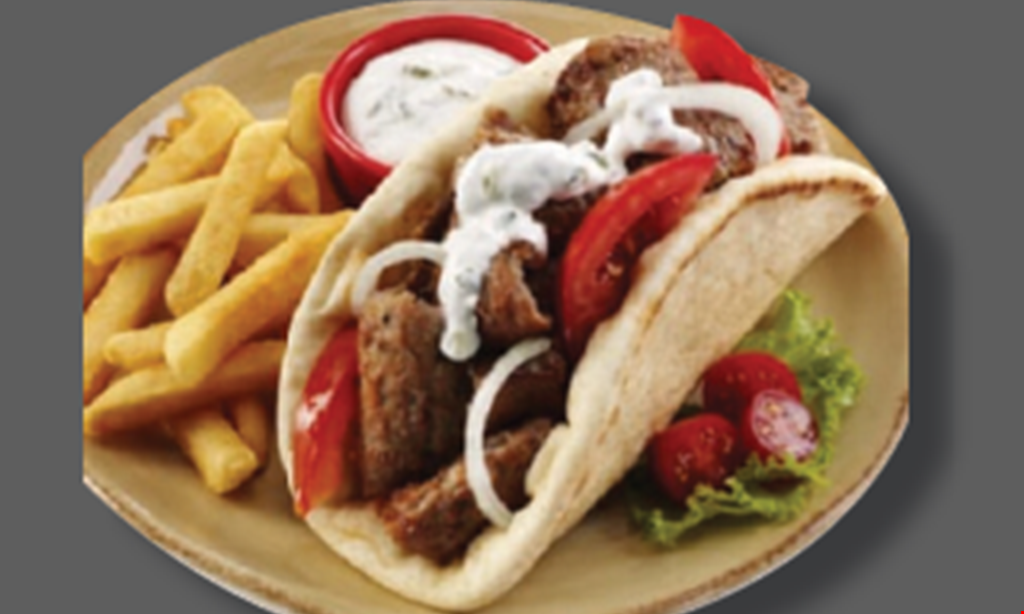 Product image for Pegasus Restaurant Buy one chicken or beef souvlaki or gyro and get a second at 50% off