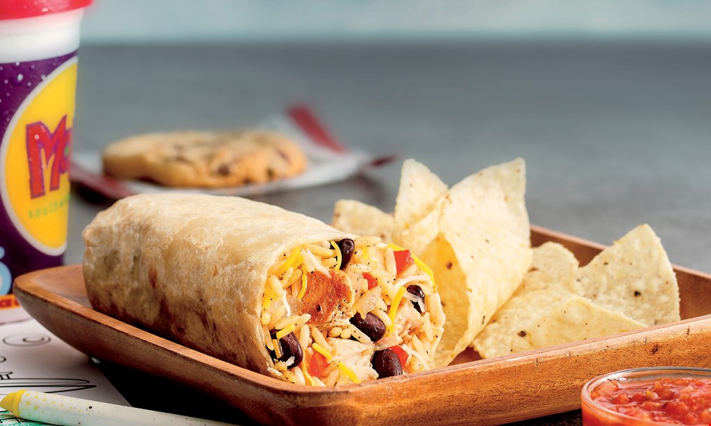 Product image for Moe's Southwest Grill - Plainview BUY ONE entrée, GET ONE FREE with the purchase of 2 LARGE DRINKS. 
