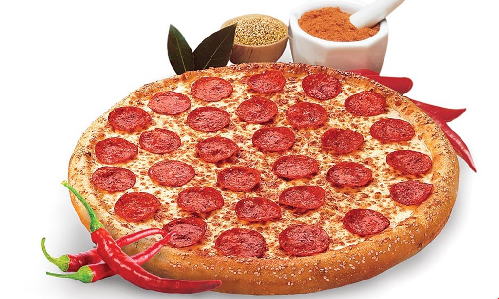 Product image for Hungry Howie's $15.99 ANY LG. SPECIALTY PIZZA.  ANY LG. ORIGINAL ROUND SPECIALTY PIZZA. Additional charges may apply for Thin, Deep Dish, or Stuffed Crust.