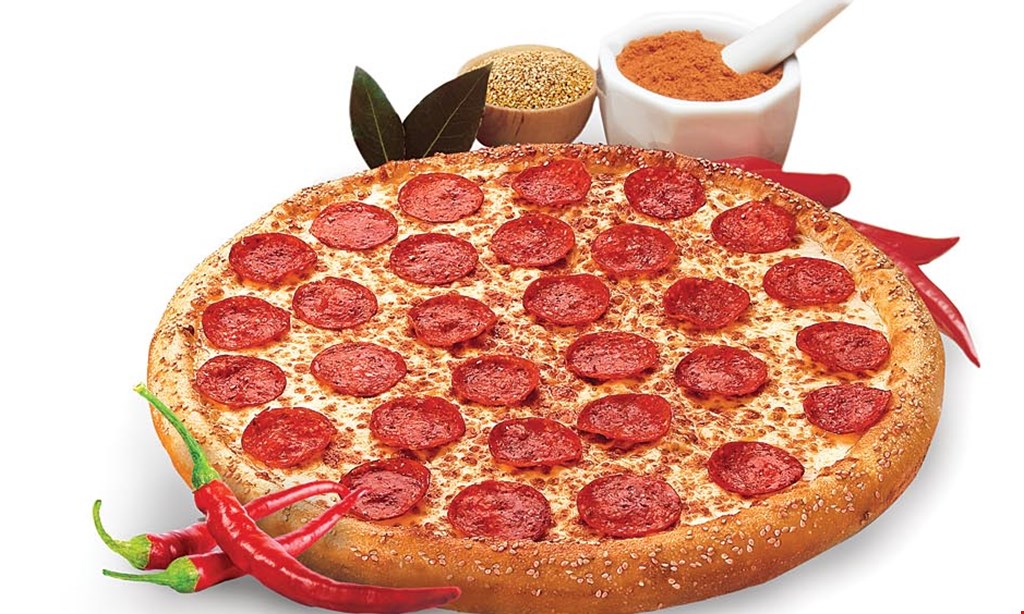 Product image for Hungry Howie's $15.99 ANY LG. SPECIALTY PIZZA.  ANY LG. ORIGINAL ROUND SPECIALTY PIZZA. Additional charges may apply for Thin, Deep Dish, or Stuffed Crust.