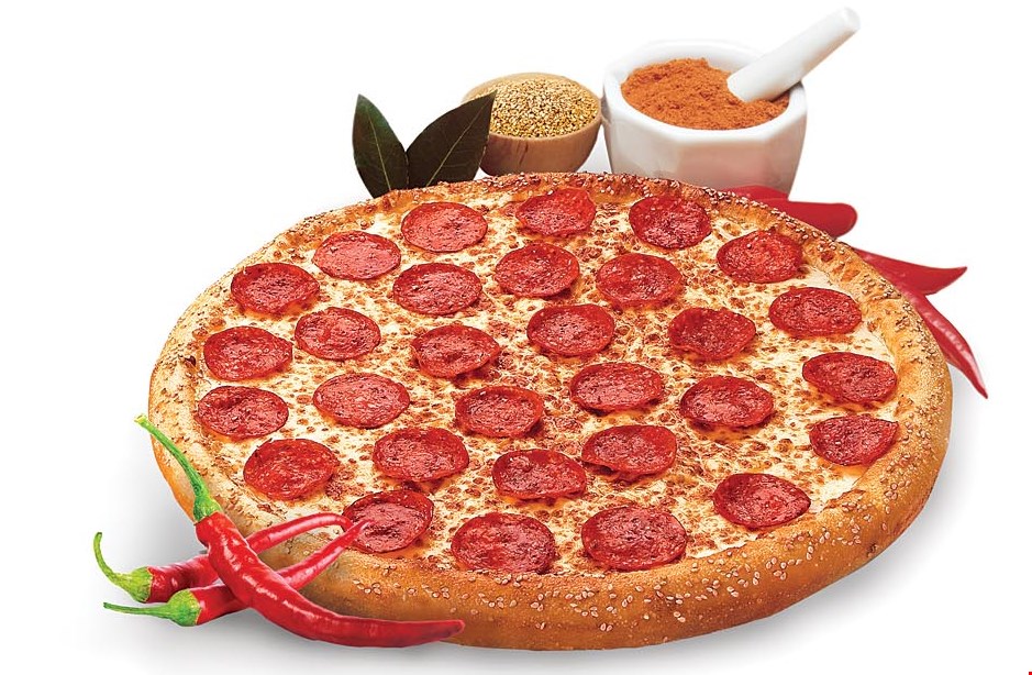 THE WORKS DEAL 17.99 Lg. Works Pizza Pepperoni, Ham, Italian Sausage