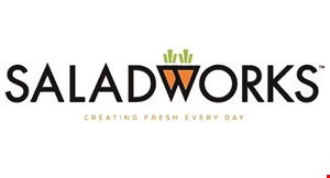 Product image for Saladworks 1/2 OFF any entree with the purchase of any entree of equal or greater value.