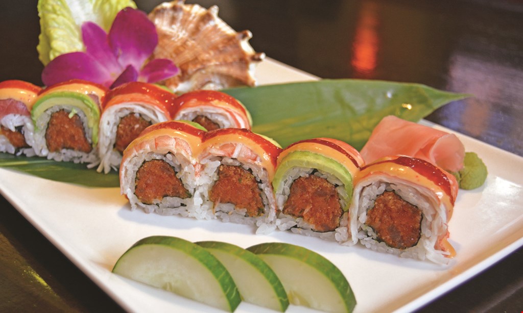 Product image for Miyako Japanese Sushi & Steakhouse $46.95 salmon/shrimp for 2 meals dine in only · dinner only. 
