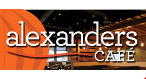 ALEXANDERS CAFE logo