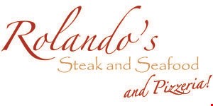 Rolando's Steak & Seafood and Pizza logo