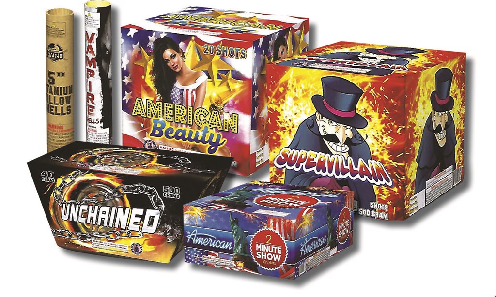 Product image for Allen's Fireworks buy 1, get 1 FREE on many items throughout the store!