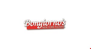 Product image for Bongiorno's New York Pizzeria 2 FREE toppingswith purchase of any 18" pie