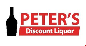 Product image for PETER'S Discount Liquor $5 OFF any purchase of $50 or more. 