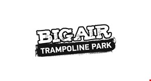 Product image for Big Air Trampoline Park Free jump hour Buy 1 jump hour get 1 jump hour free! Same day & same jumper only!. 