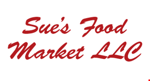 Sue's Food Market logo