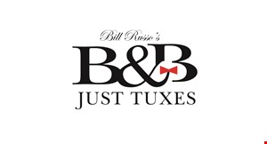 Bill Russo's B & B Just Tuxes logo