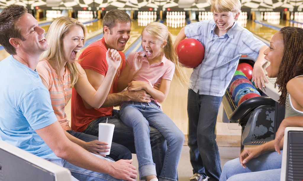 Product image for Del Lanes FREE game of bowling valid for one free game of bowling one free game per person per visit · coupon value $3.75.