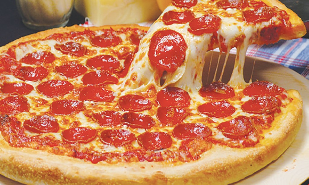 Product image for Ultimate Pizza $11.99 only 2 medium pizzas with cheese & 1 topping • double cheese extra. 