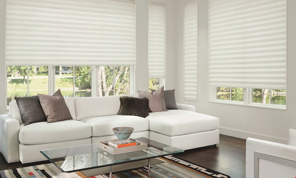 Product image for Custom Window Treatments Free Installation On All Blinds By Hunter Douglas ALWAYS