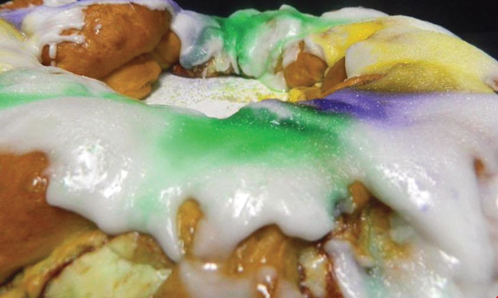 Product image for Marguerite's Cakes $5 OFF any in-store purchase of two king cakes. 