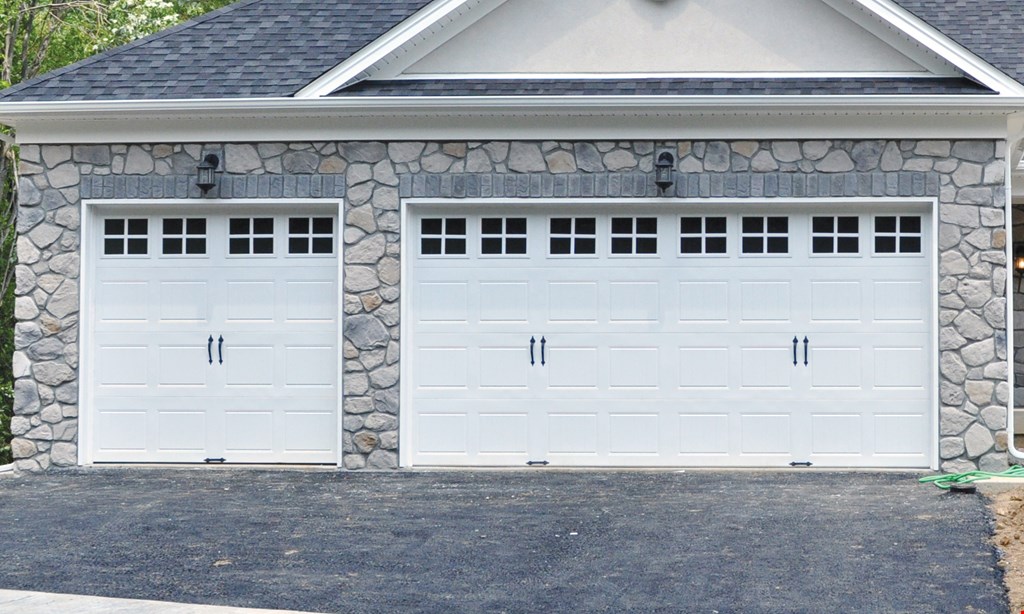 Product image for Precision Overhead Garage Door Service $150 OFF a new single car garage door or $250 OFF a new double car garage door.