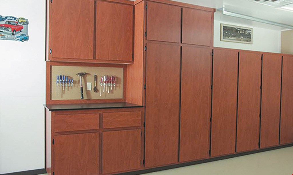 Product image for Neil's Garage Cabinets Starting at $695* 12 feet of garage cabinets installed.