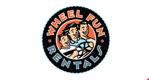 Product image for Wheel Fun Rentals rent one item for one hour at full price & get your second hour FREE. 