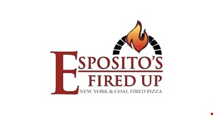 Esposito's Fired Up New York & Coal Fired Pizza logo