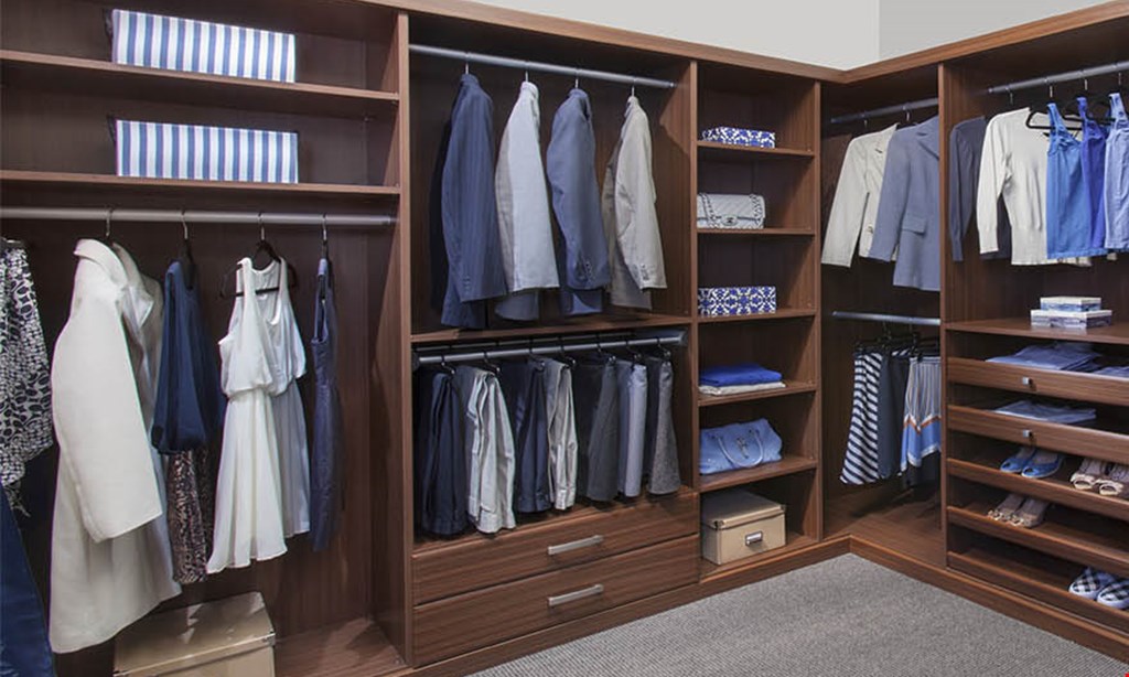 Product image for Closets by Design 40% Off plus free installation*. 
