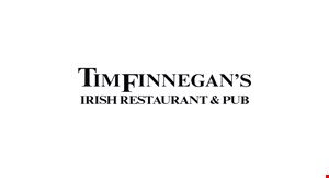 Product image for TimFinnegan's Irish Restaurant & Pub $5 OFFany purchase of $25 or more. 